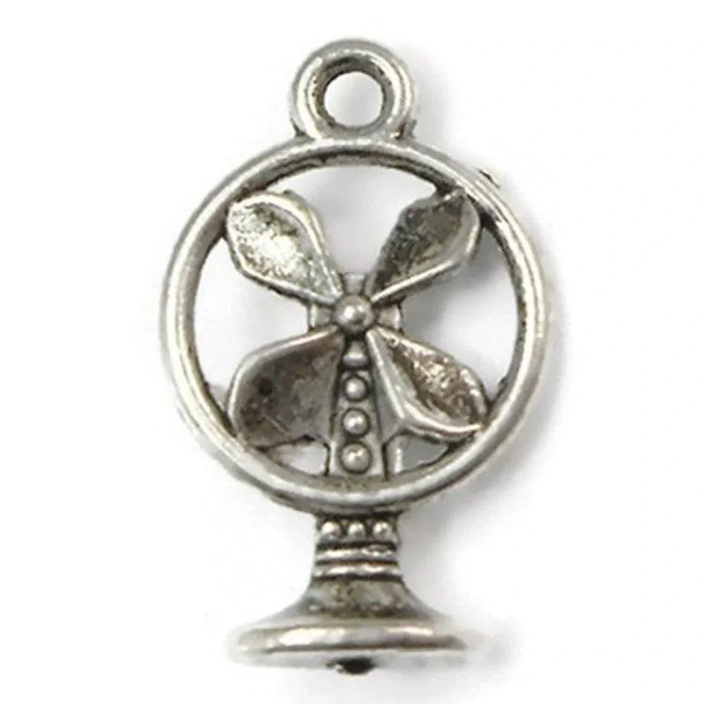10pcs Fan Charms, summer heat, jewelry‎ making supplies